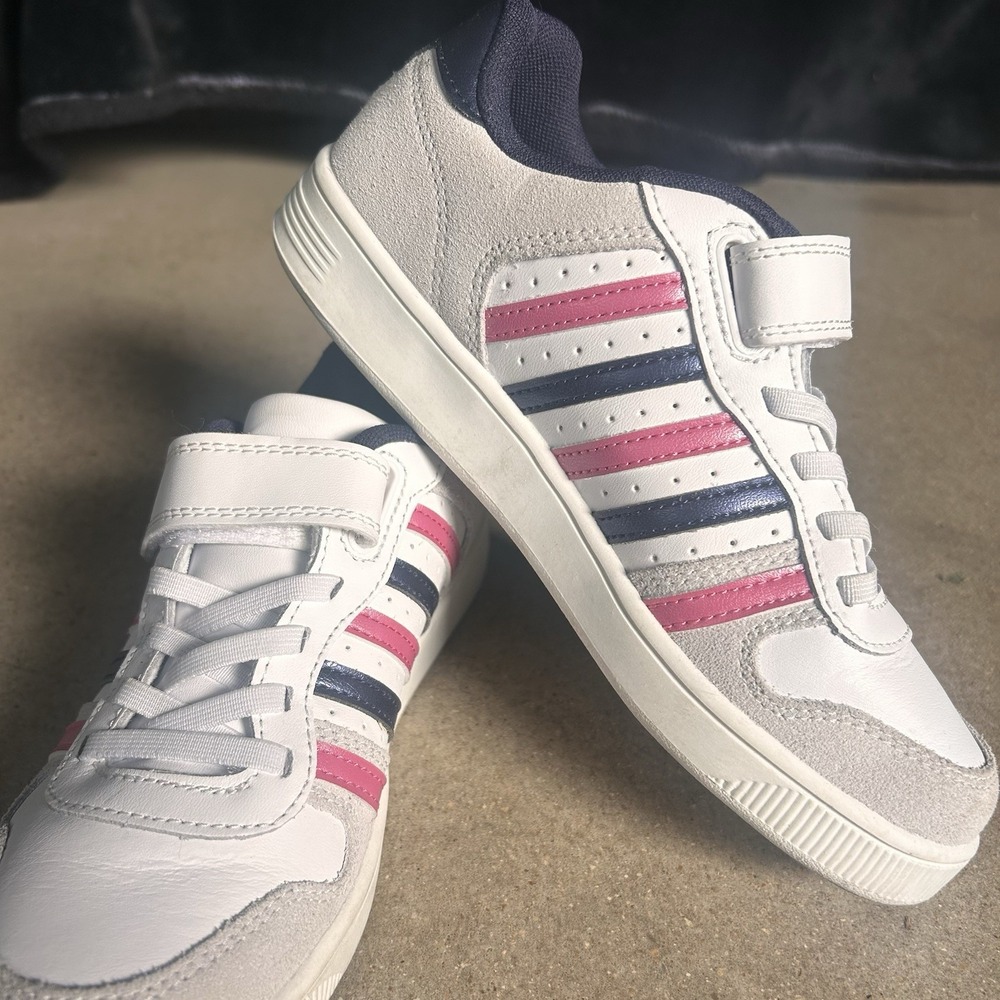 K-Swiss Court Palisades Strap Walking Shoes Tennis Shoe Preppy Preschool 3 Eur36